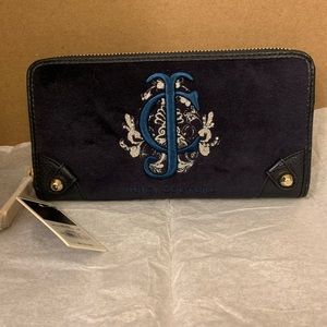 Juicy Couture Navy Blue Zip Continental Wallet
